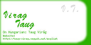 virag taug business card